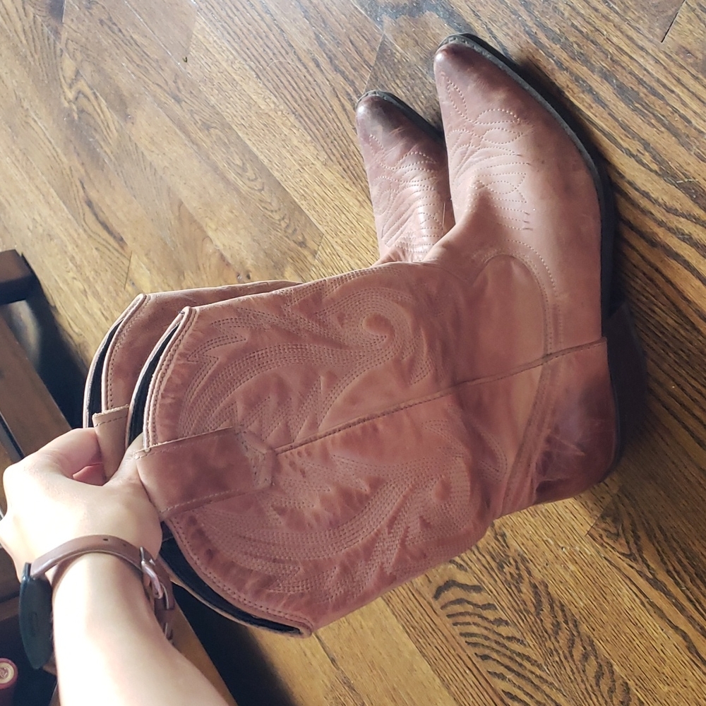 Aldo Leather Cowboy Boots